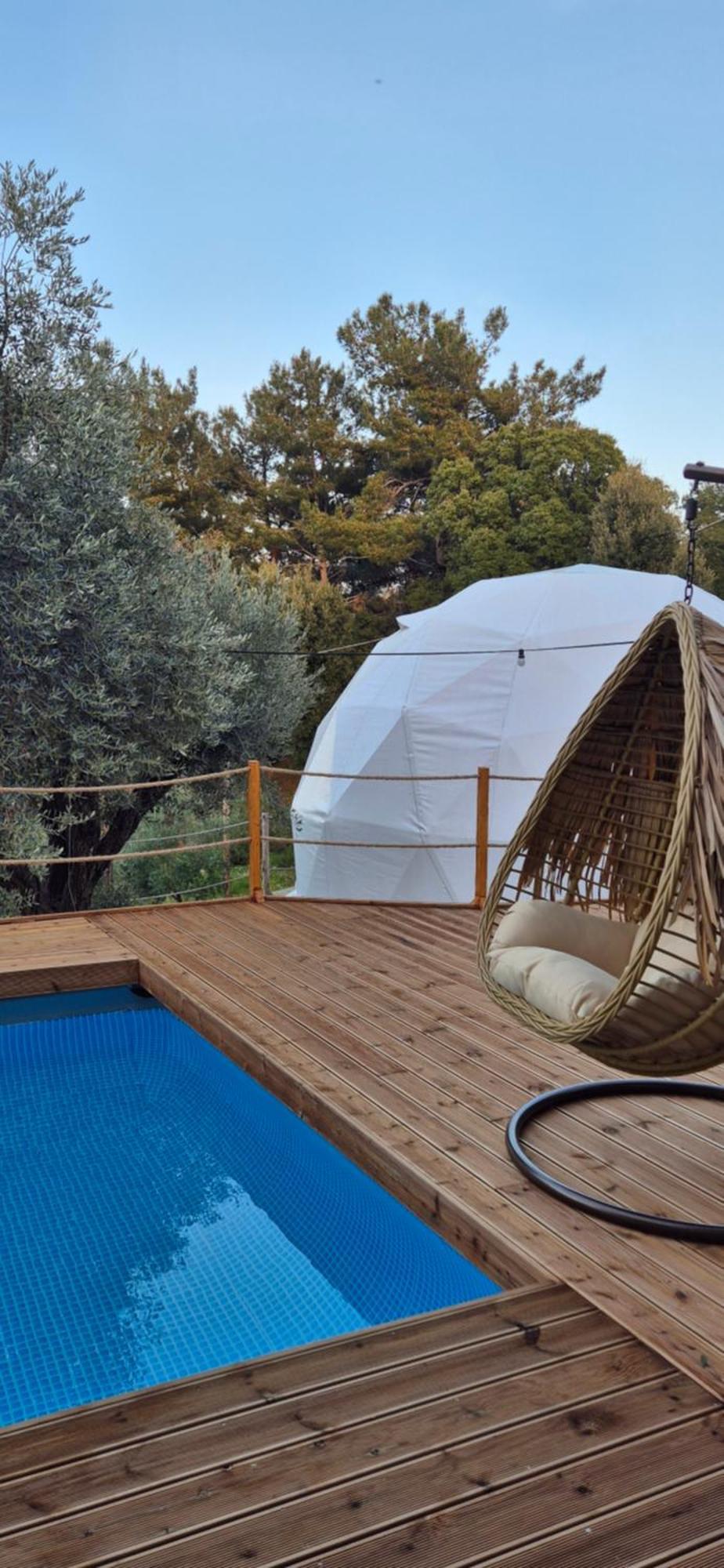 Luxury Dome Tents Ikaria Ap'Esso2 Raches  Dış mekan fotoğraf